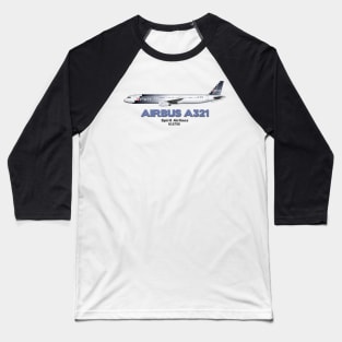 Airbus A321 - Spirit Airlines Baseball T-Shirt